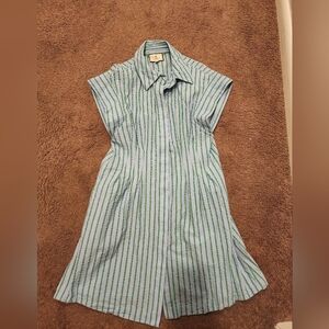 Tuckernuck Delphinium Seersucker Mini Callie Dress, Sz S